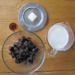 makings of chocolate&nbsp;sauce