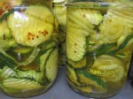 sweet and spicy zucchini pickles