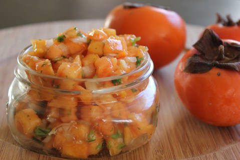 Fuyu Persimmon Salsa from My Pantry Shelf