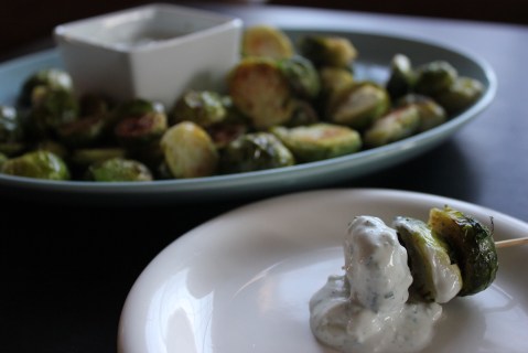 Brussels Srouts and dip